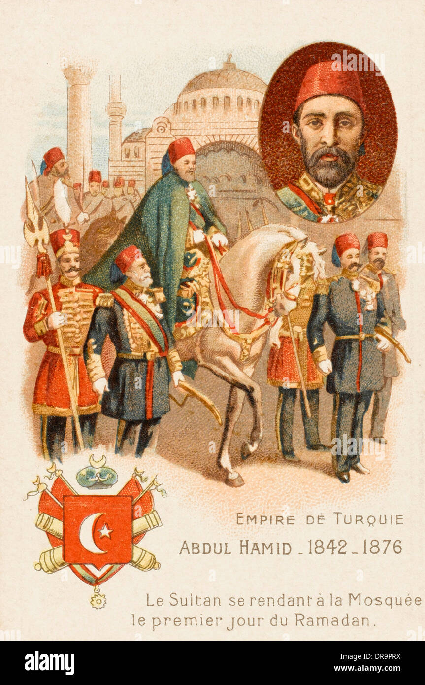Le Sultan Abdul Hamid II de la Turquie Banque D'Images