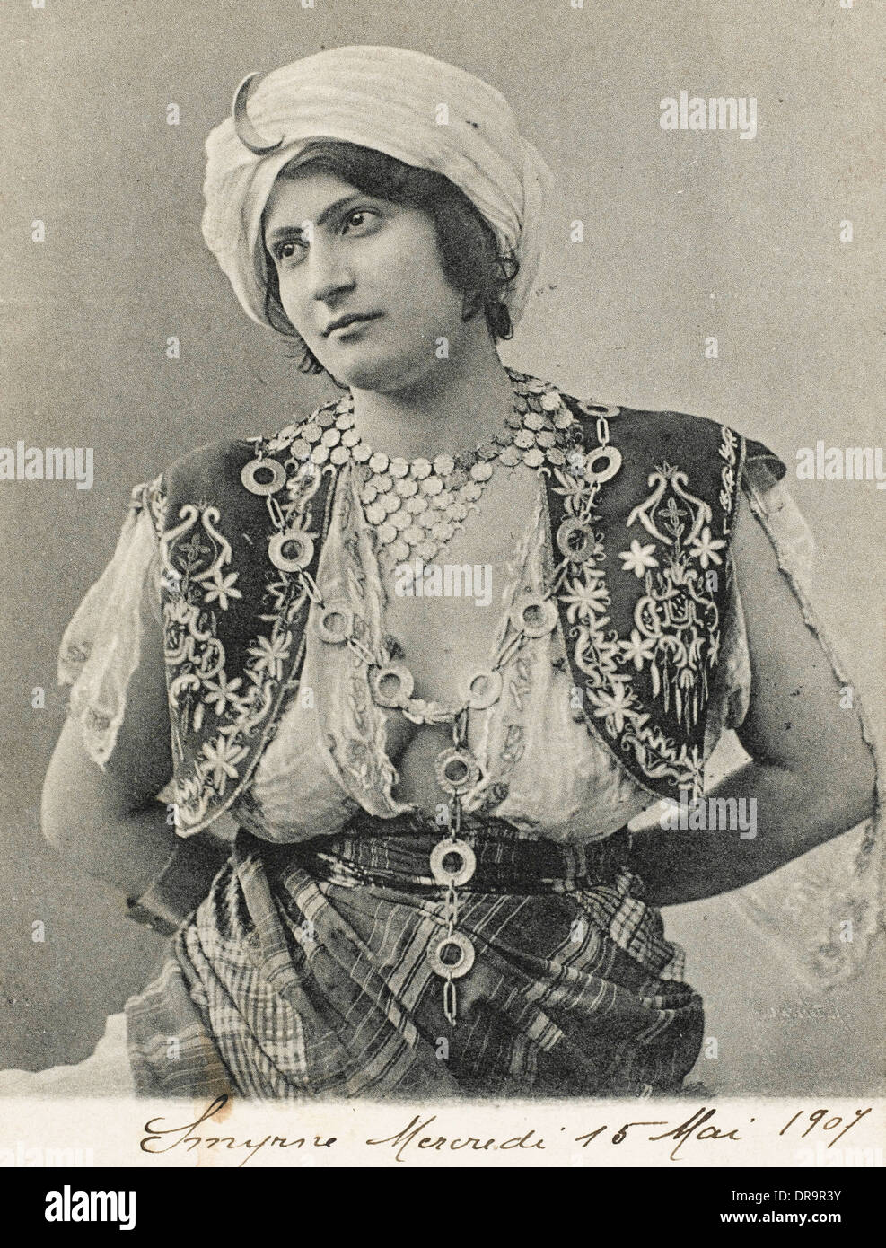 La dame de Smyrne (Izmir) Banque D'Images