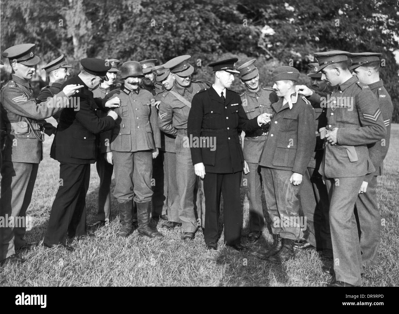 La Seconde Guerre mondiale, garde à domicile Banque D'Images