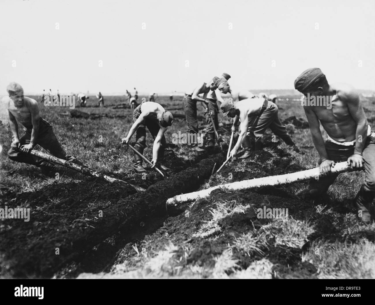 Les travailleurs des terres, de l'Allemagne 1930 Banque D'Images