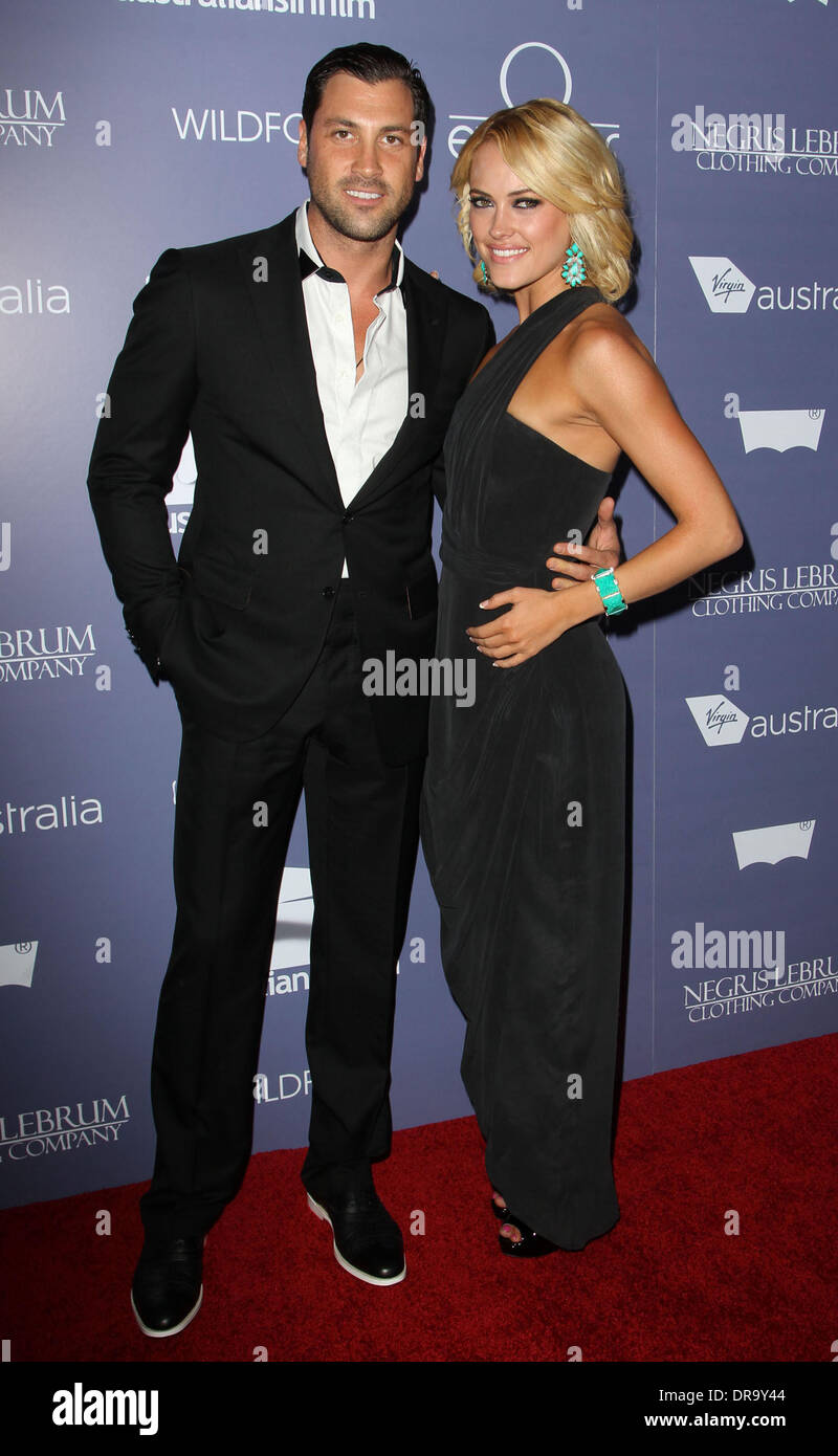 Maksim Chmerkovskiy, Peta Murgatroyd australiens en Film Awards & Dîner-bénéfice 2012 tenue à l'hôtel InterContinental - Arrivées Los Angeles, Californie - 27.06.12 Banque D'Images
