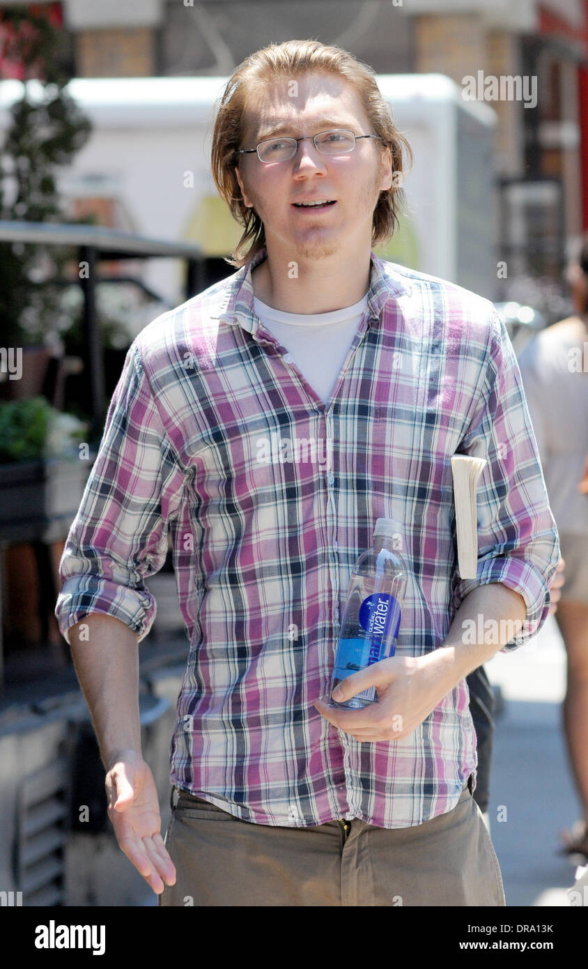 Paul Dano dehors et environ dans la région de Manhattan New York, USA - 28.06.12 Banque D'Images