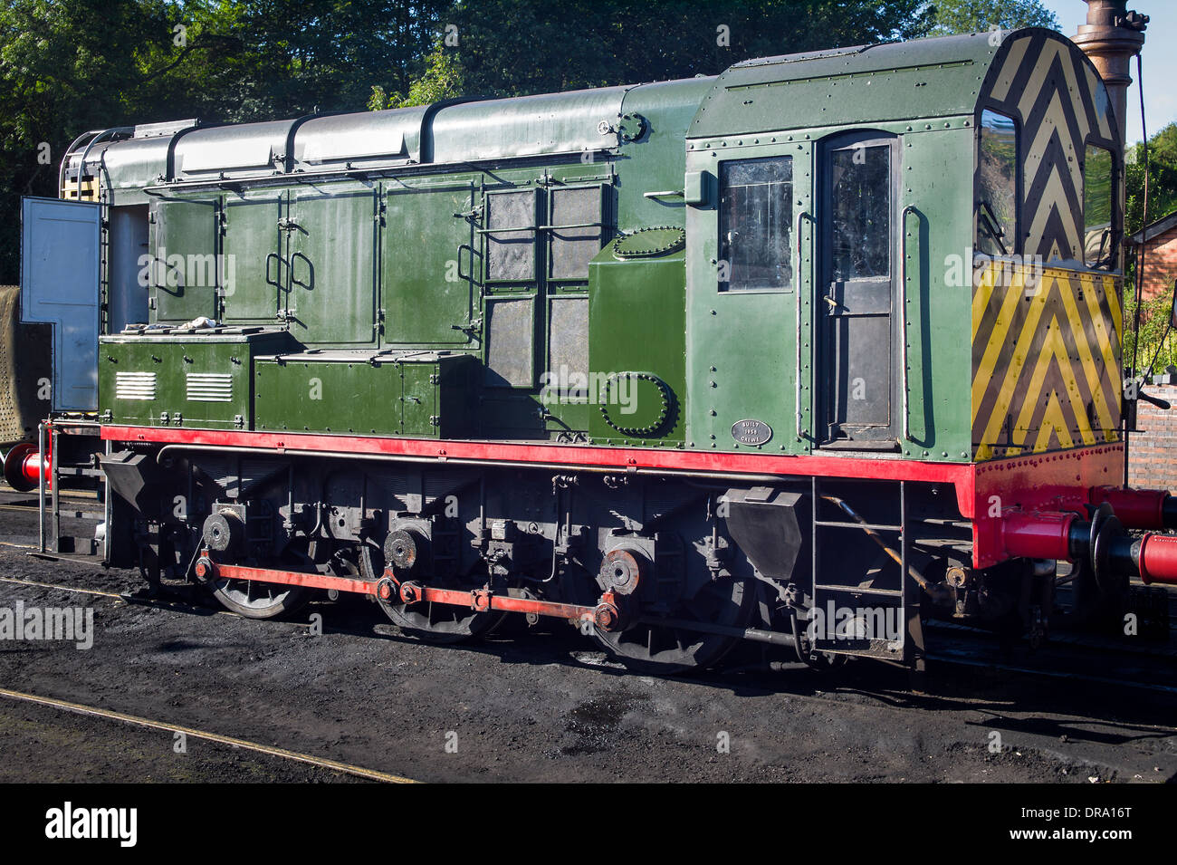 0-6-0 locomotive moteur Diesel sur Severn Valley Railway station à Bridgnorth UK utilisée pour réorganiser le matériel roulant ferroviaire Banque D'Images