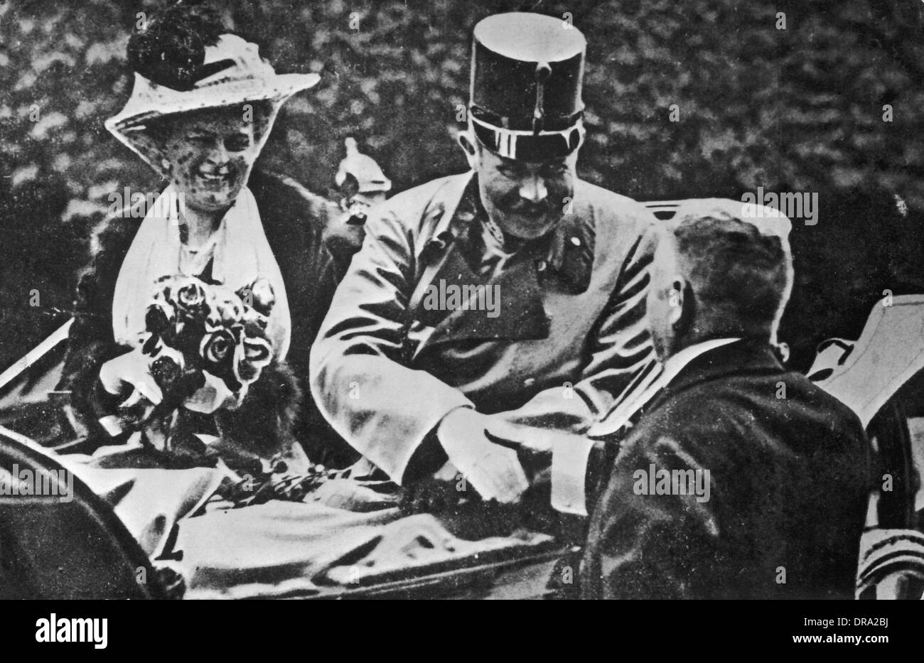 L'archiduc François-Ferdinand et de son épouse Sophie Photo Stock - Alamy