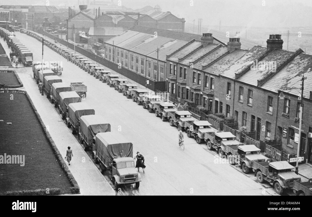 La production de guerre Vauxhall Banque D'Images