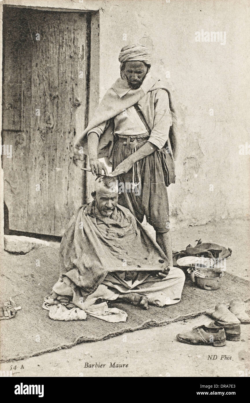Coiffure mauresque - Algérie Banque D'Images