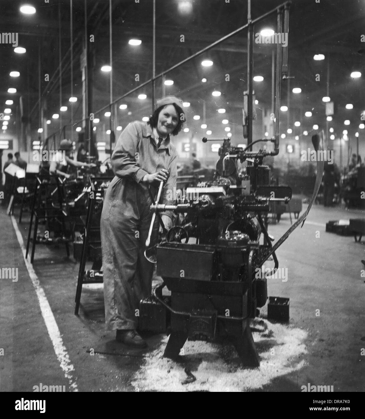 Usine Spitfire WWII Banque D'Images