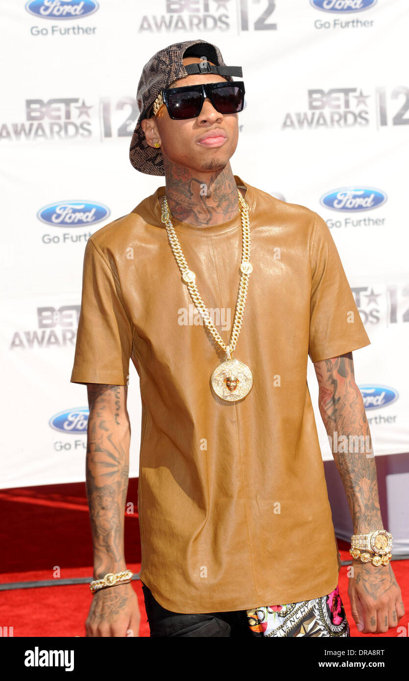 Tyga , LE BET Awards 2012 - Arrivées Los Angeles, Californie - 01.07.12 Banque D'Images