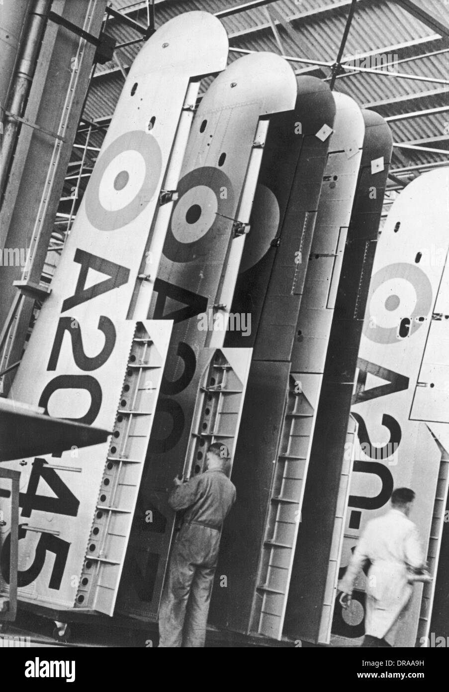 Wirraway fabrication d'aéronefs en Australie, WW2 Banque D'Images