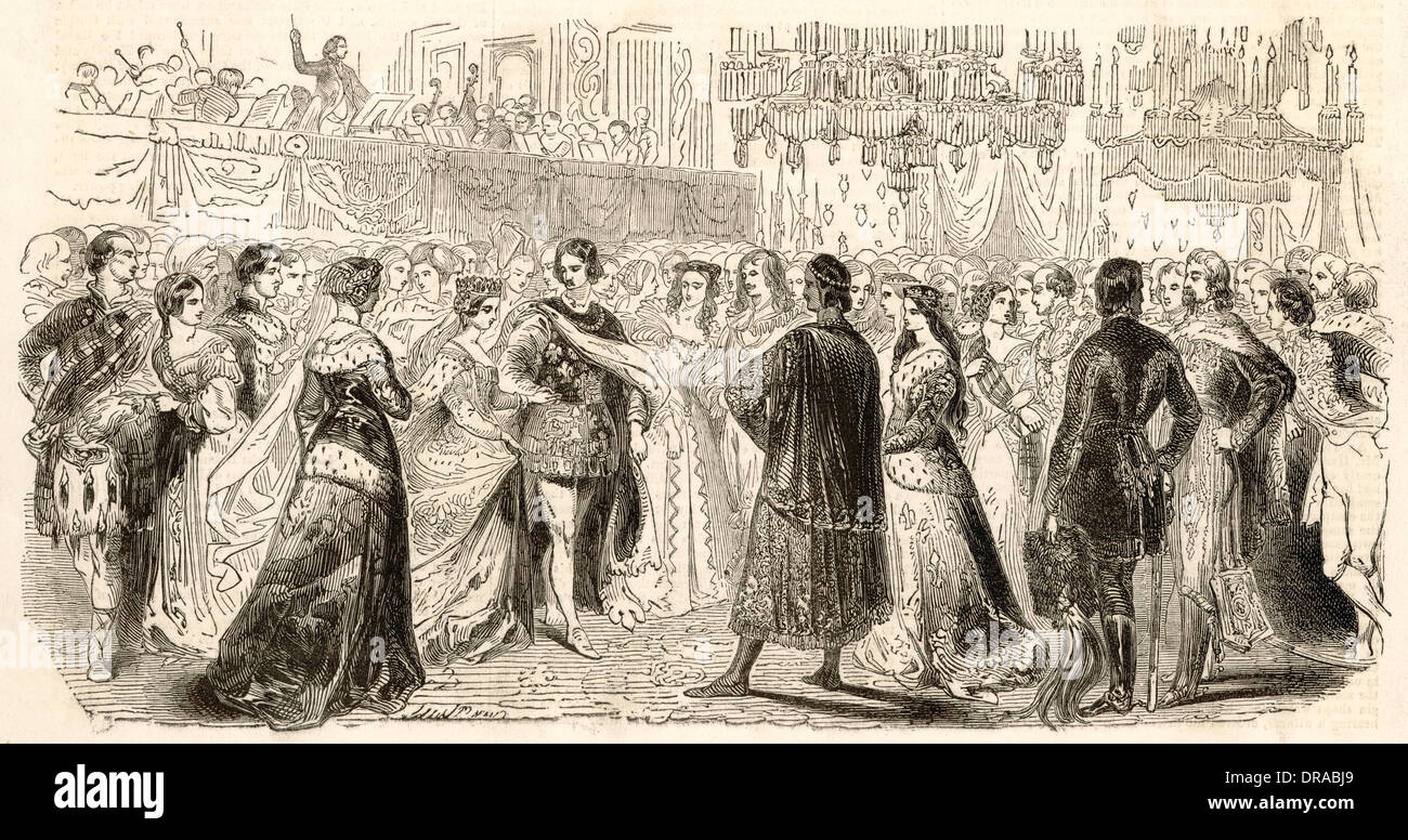 Le Plantagenet Bal à Buckingham Palace Banque D'Images