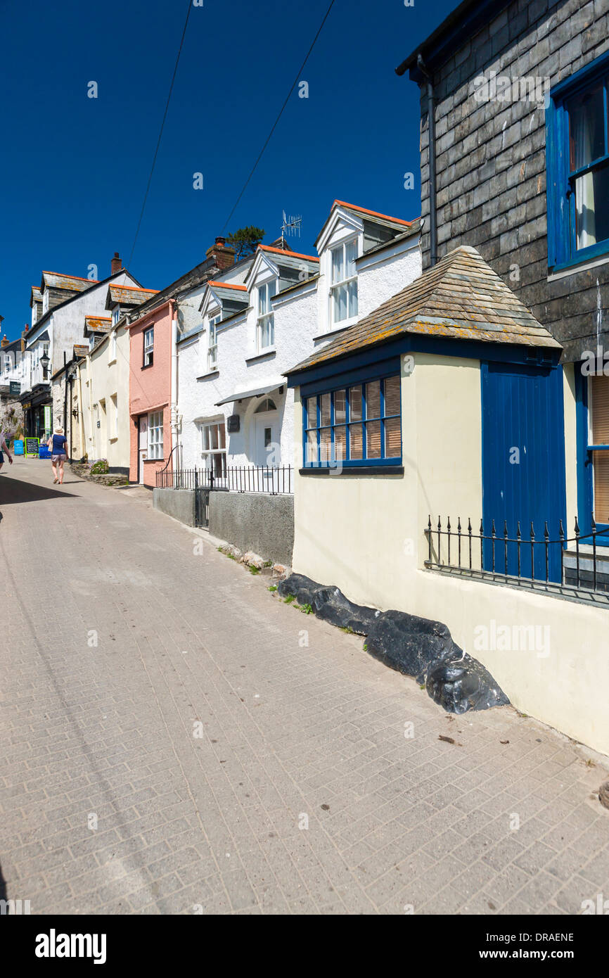 Port Isaac (Porthysek), un petit et pittoresque village de pêcheurs sur la côte atlantique de l'Amérique du Cornwall, Angleterre, Royaume-Uni Banque D'Images