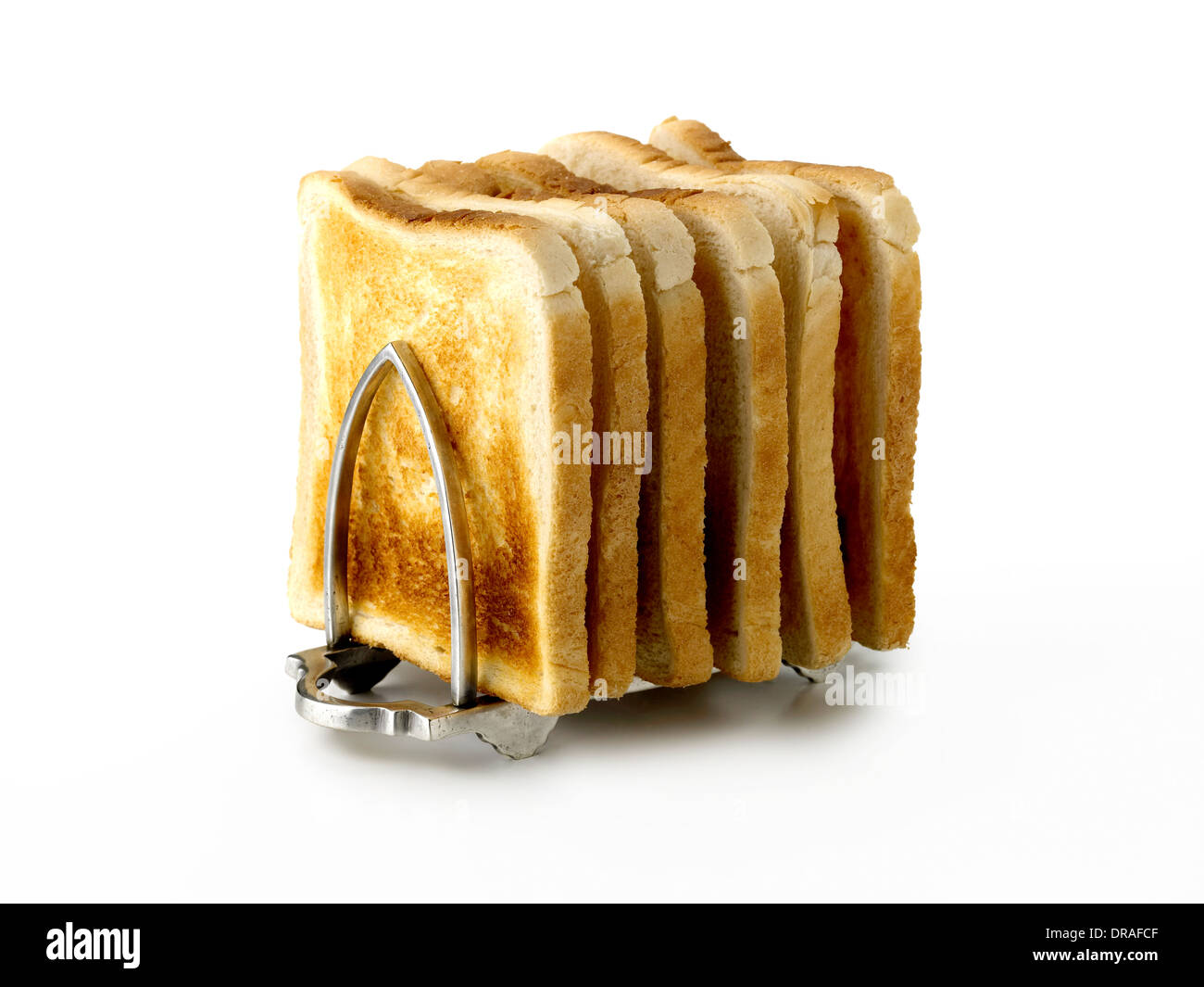 Toast de pain grillé et de rack Banque D'Images