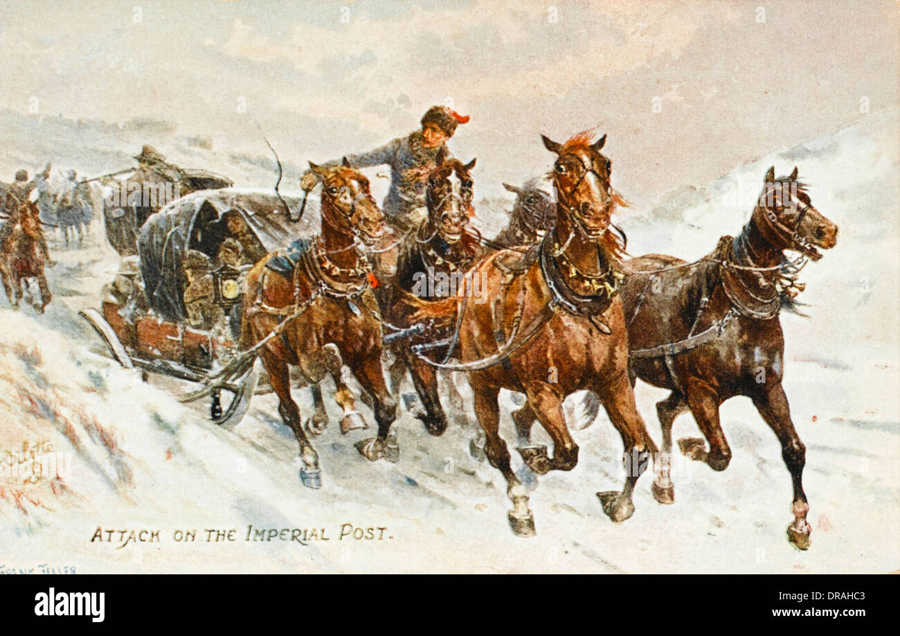La poste impériale russe attaqué Banque D'Images