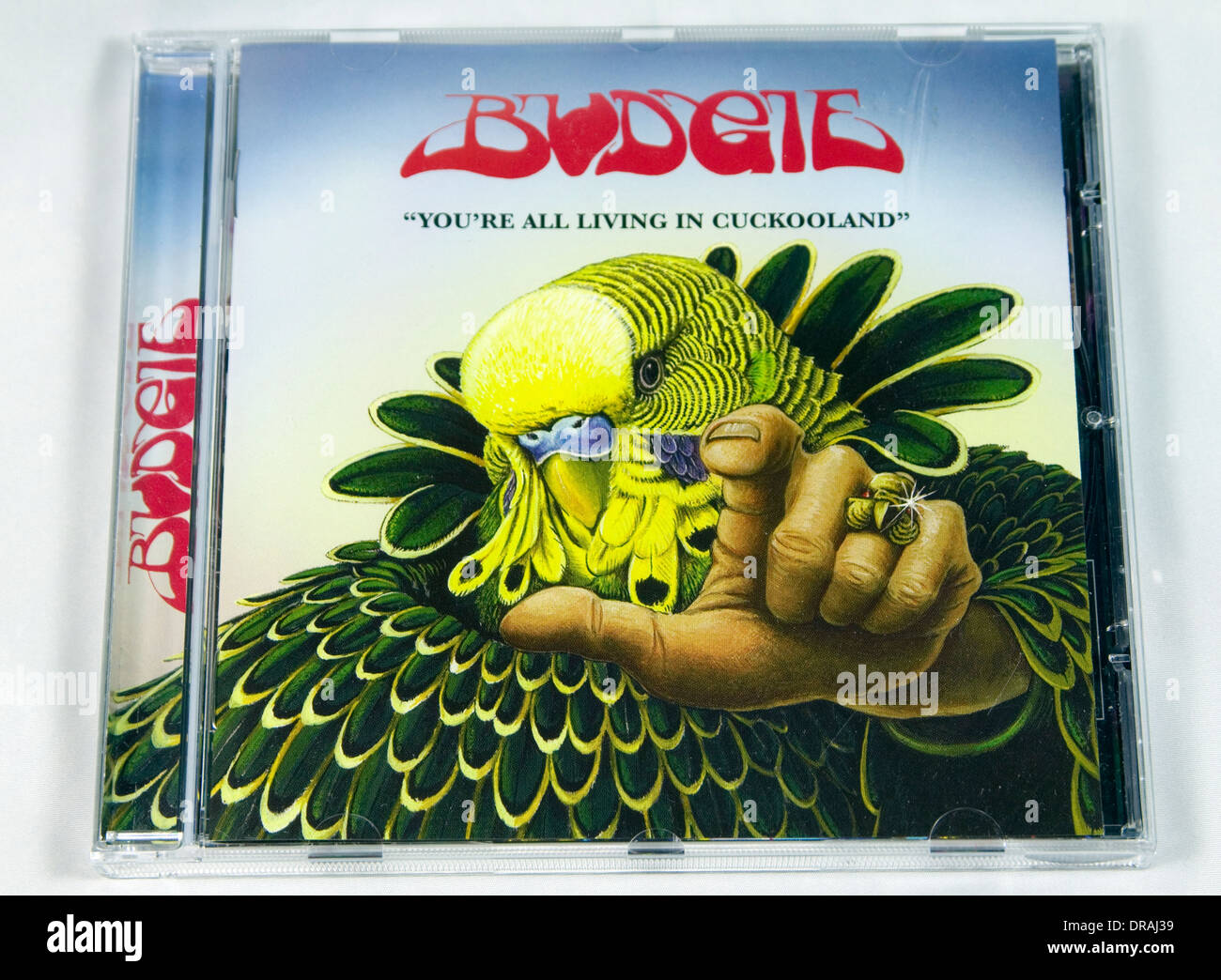 'Votre perruche vivant toutes en cuckooland" CD album rock progressiste Banque D'Images