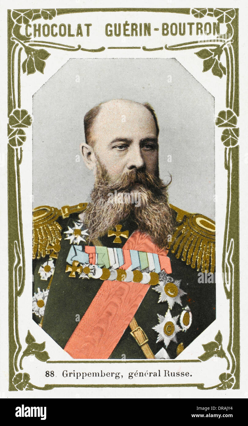 Oskar-Ferdinand Kazimirovich Grippenberg Banque D'Images