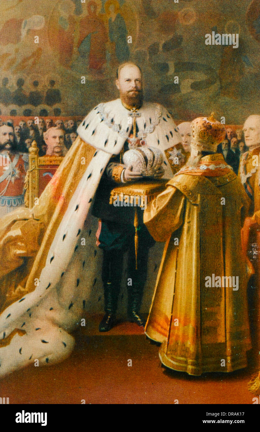 Le tsar Alexandre III de Russie Banque D'Images