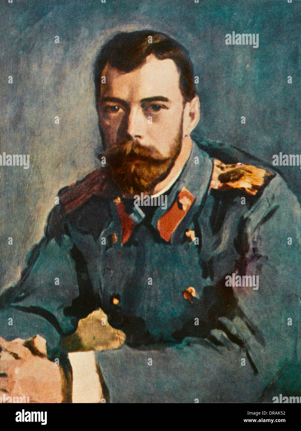 Le Tsar Nicolas II de Russie Banque D'Images