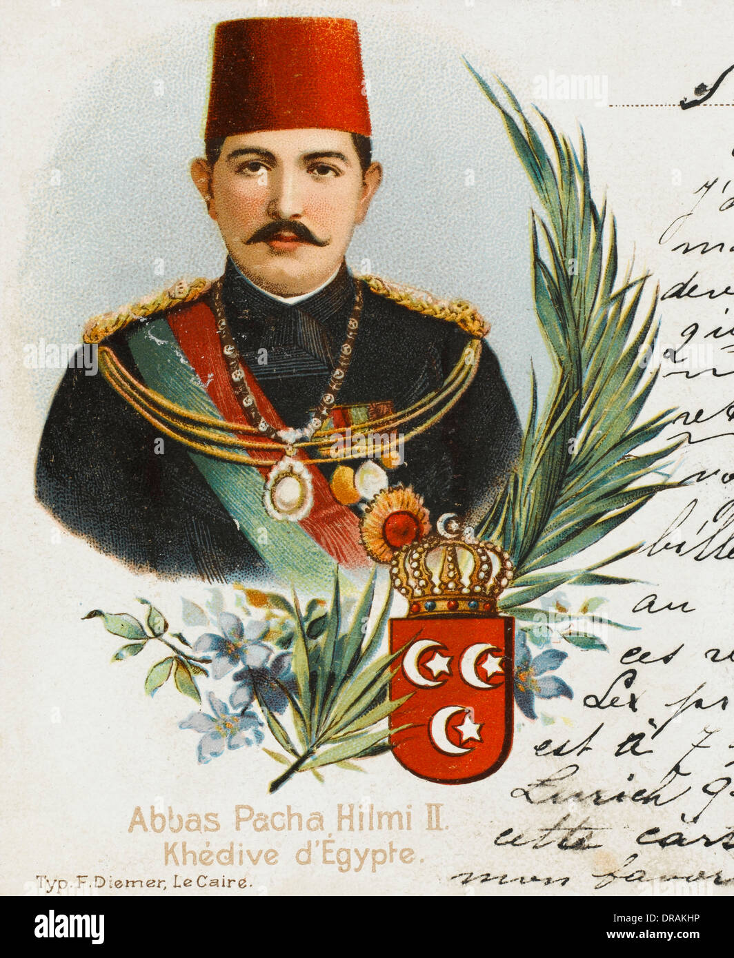 HH Abbas II Hilmi Bey - Khédive d'Egypte et Soudan Banque D'Images