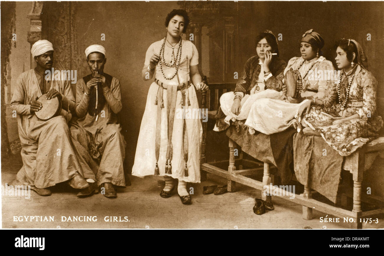 Les Filles de la danse égyptienne Banque D'Images