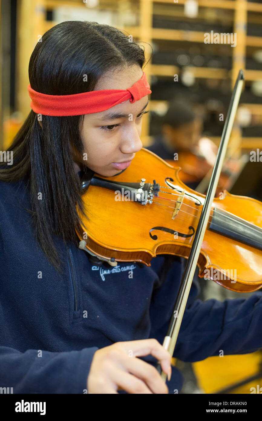 High School Music Class Banque D'Images