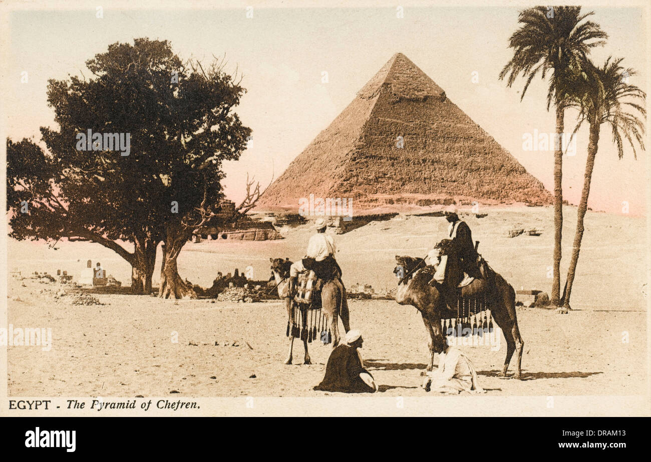 La pyramide de Khafré, Le Caire, Egypte Banque D'Images