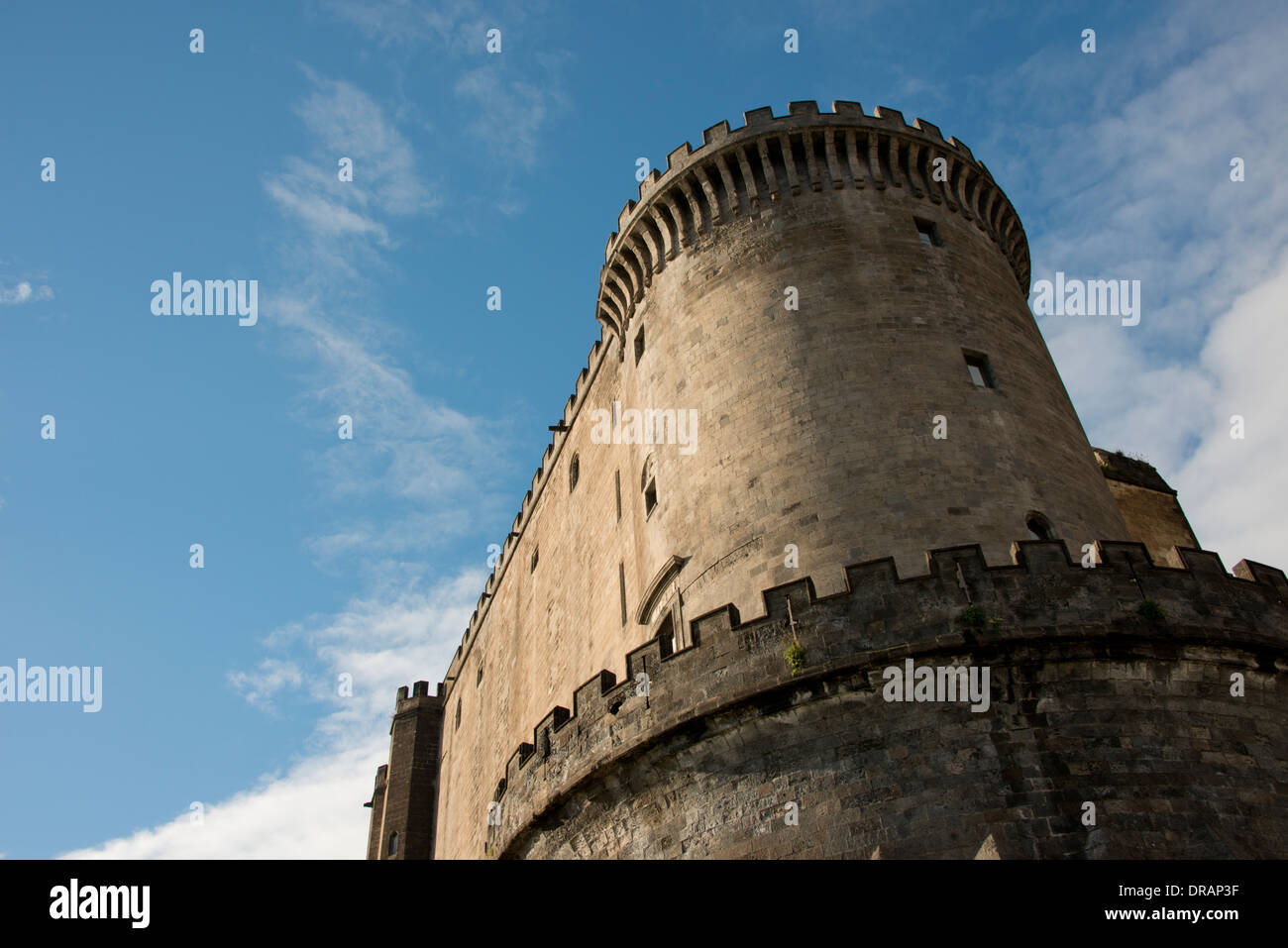 Italie, Naples (Napoli). New Castle (aka Castel Nuovo ou Maschio Angioino), Banque D'Images