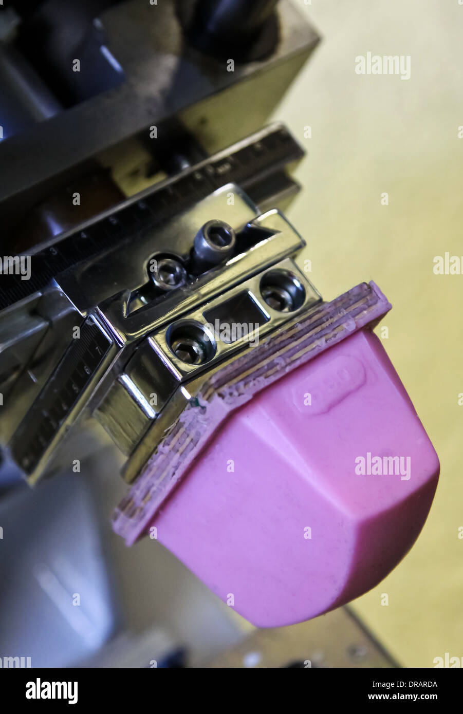 Machine d'impression avec tampon prêt pour imprimer Banque D'Images