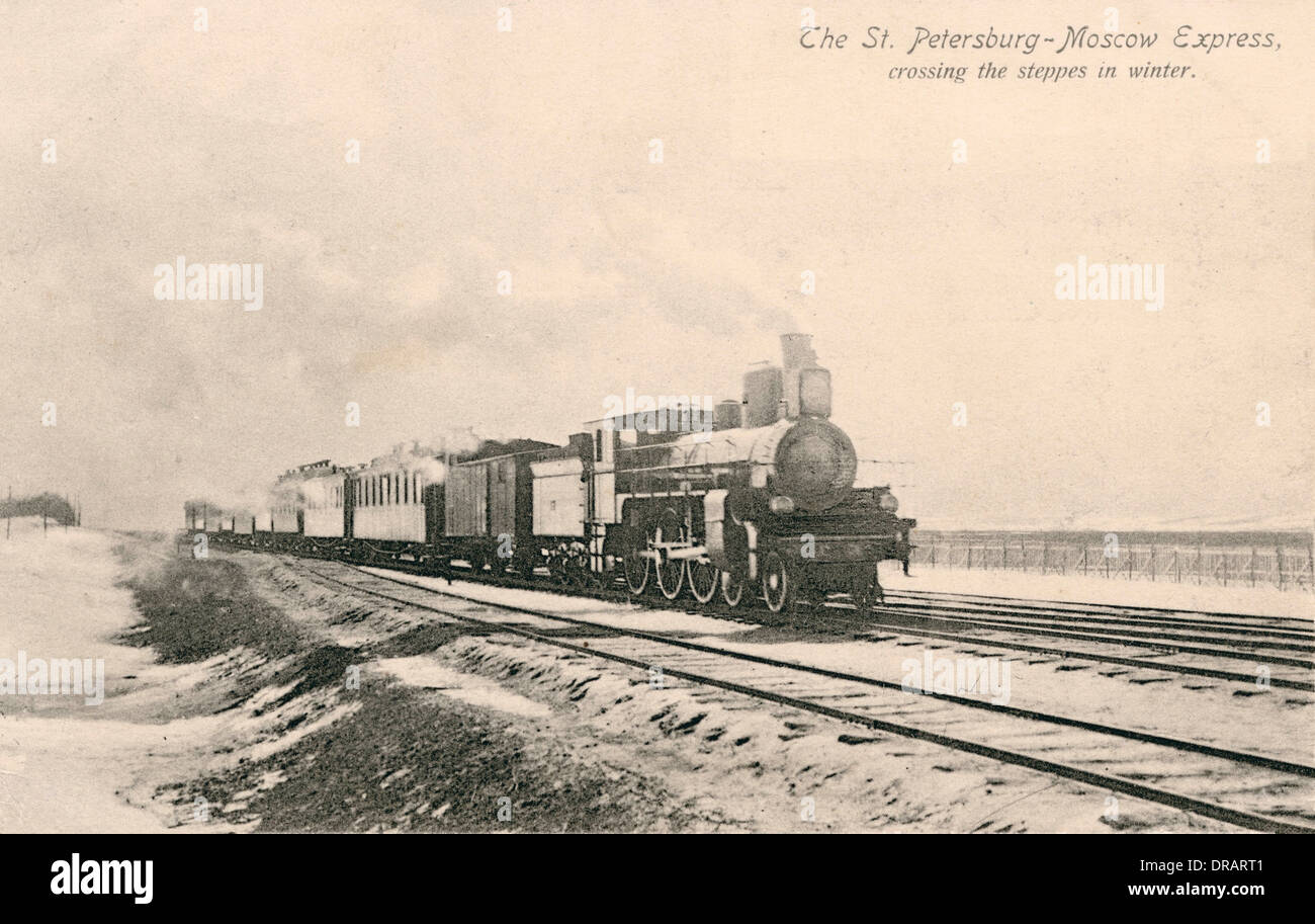 Saint-pétersbourg à Moscou Express Banque D'Images