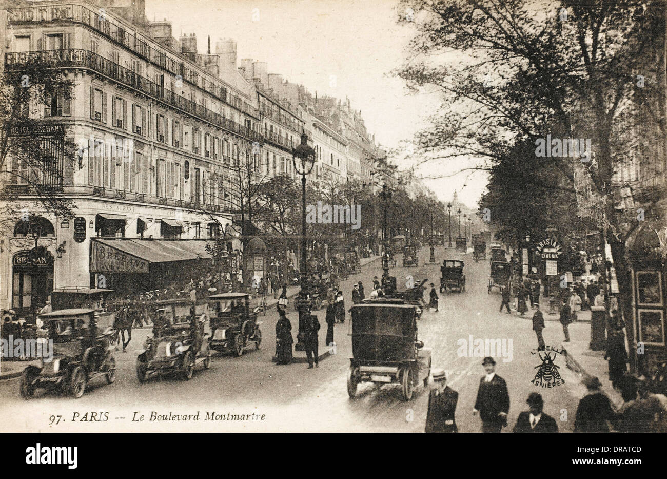 Paris - Le Boulevard Montmartre Banque D'Images