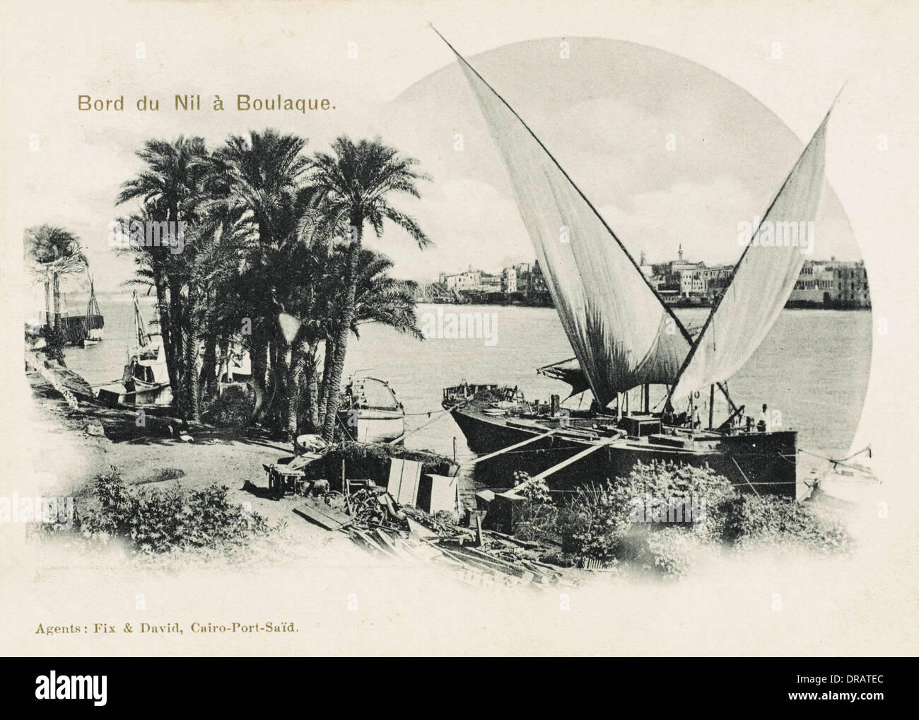 Le Nil à Boulaque Banque D'Images
