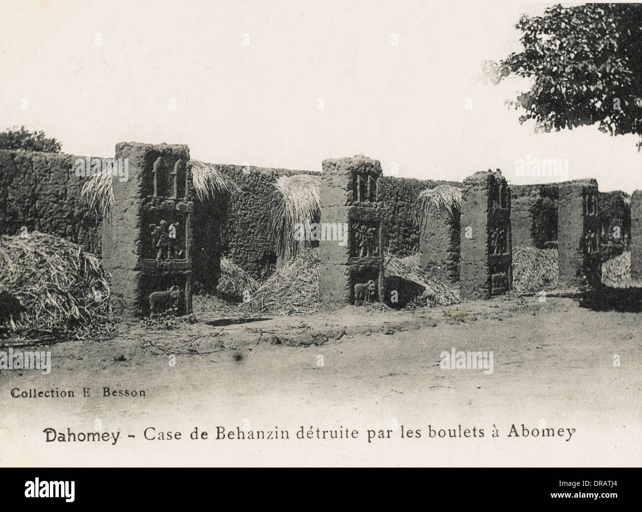 Dahomey (Bénin) moderne - Ruines de Royal apartments Banque D'Images