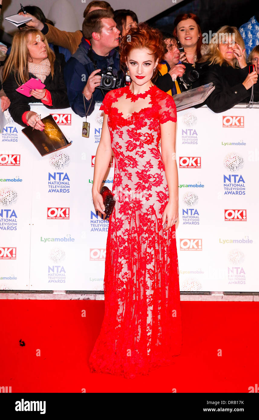 PAULA NATIONAL TV AWARDS 2014 LANE LONDON ENGLAND UK 22 Janvier 2014 Banque D'Images