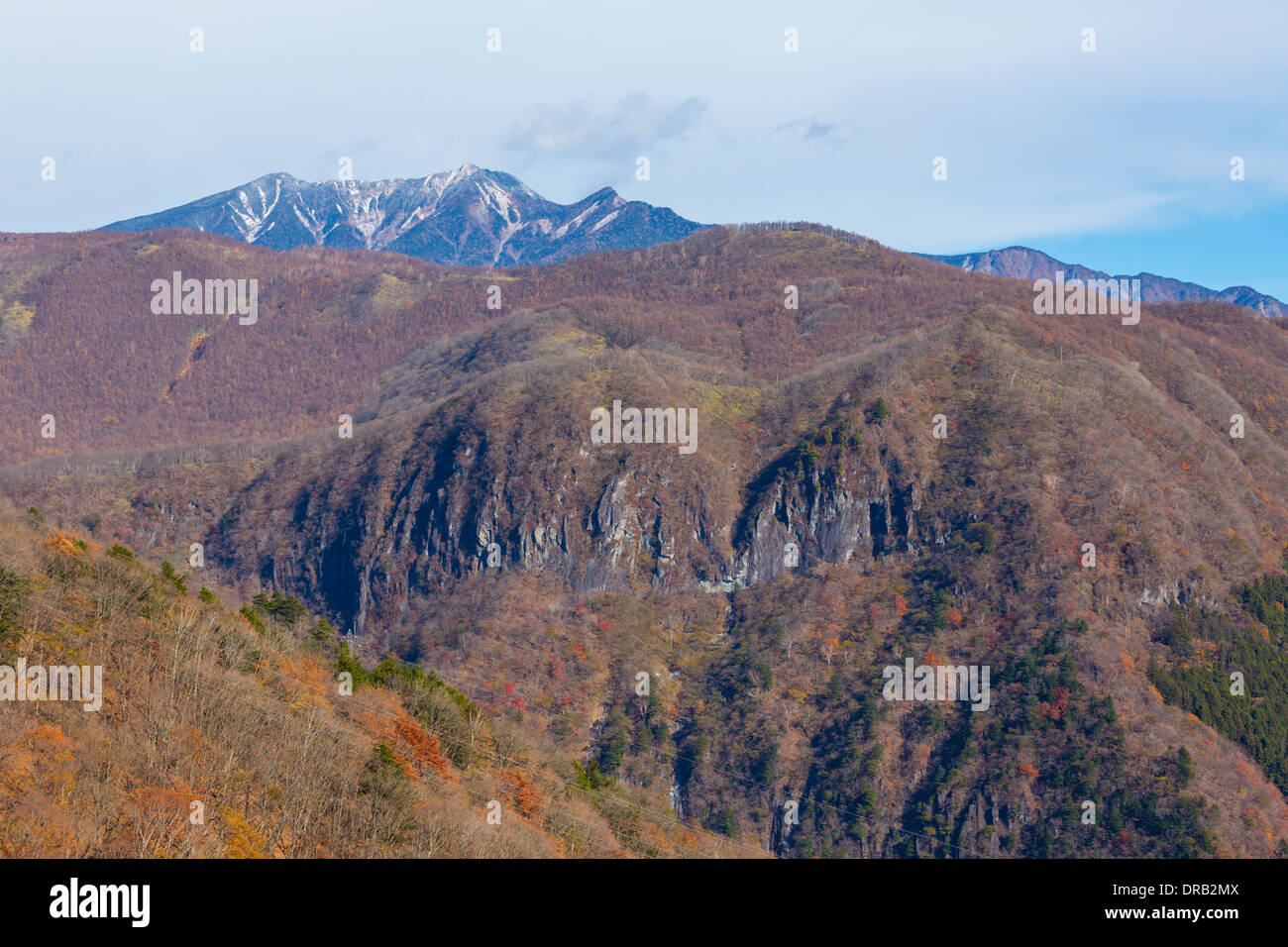 Montagnes à Nikko, Japon Banque D'Images