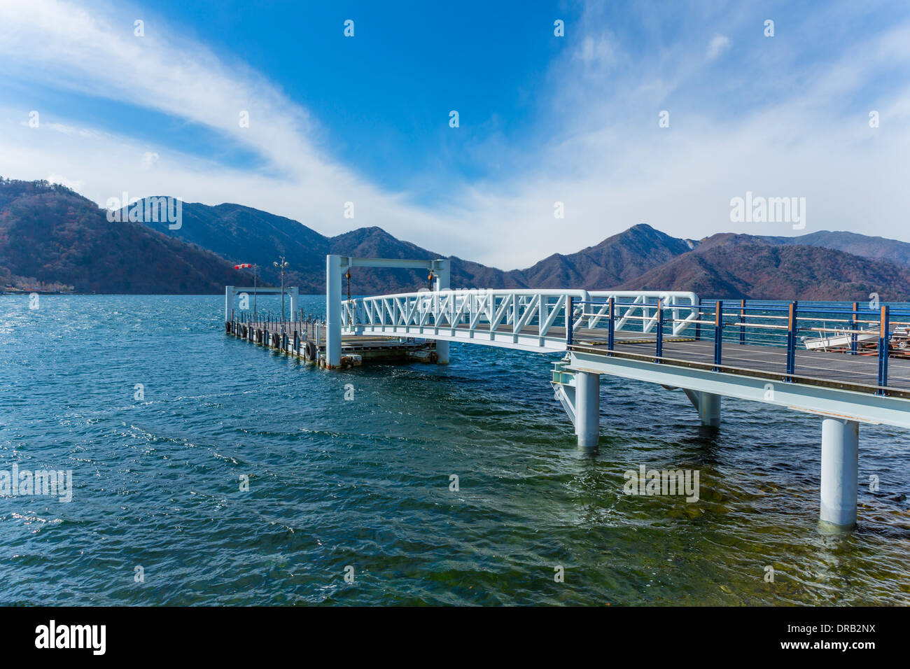 Le lac Chuzenji à Nikko, Japon Banque D'Images