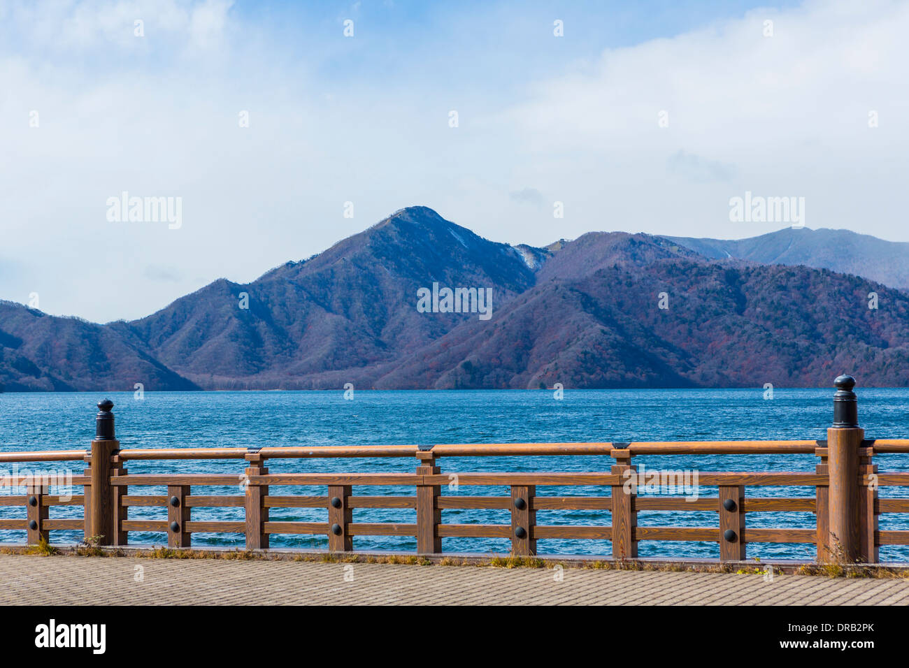 Le lac Chuzenji à Nikko, Japon Banque D'Images