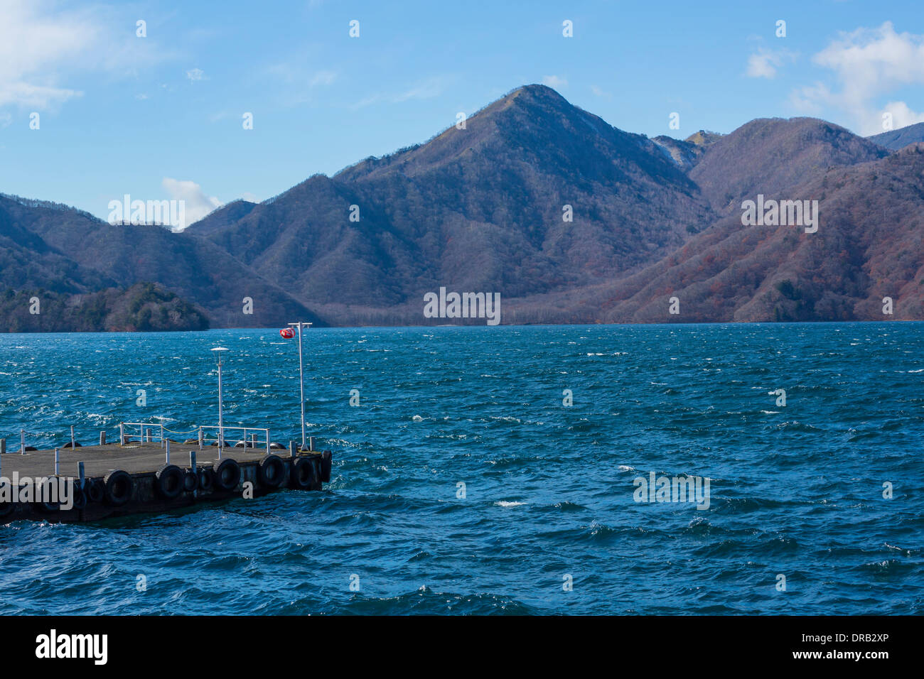 Le lac Chuzenji à Nikko, Japon Banque D'Images