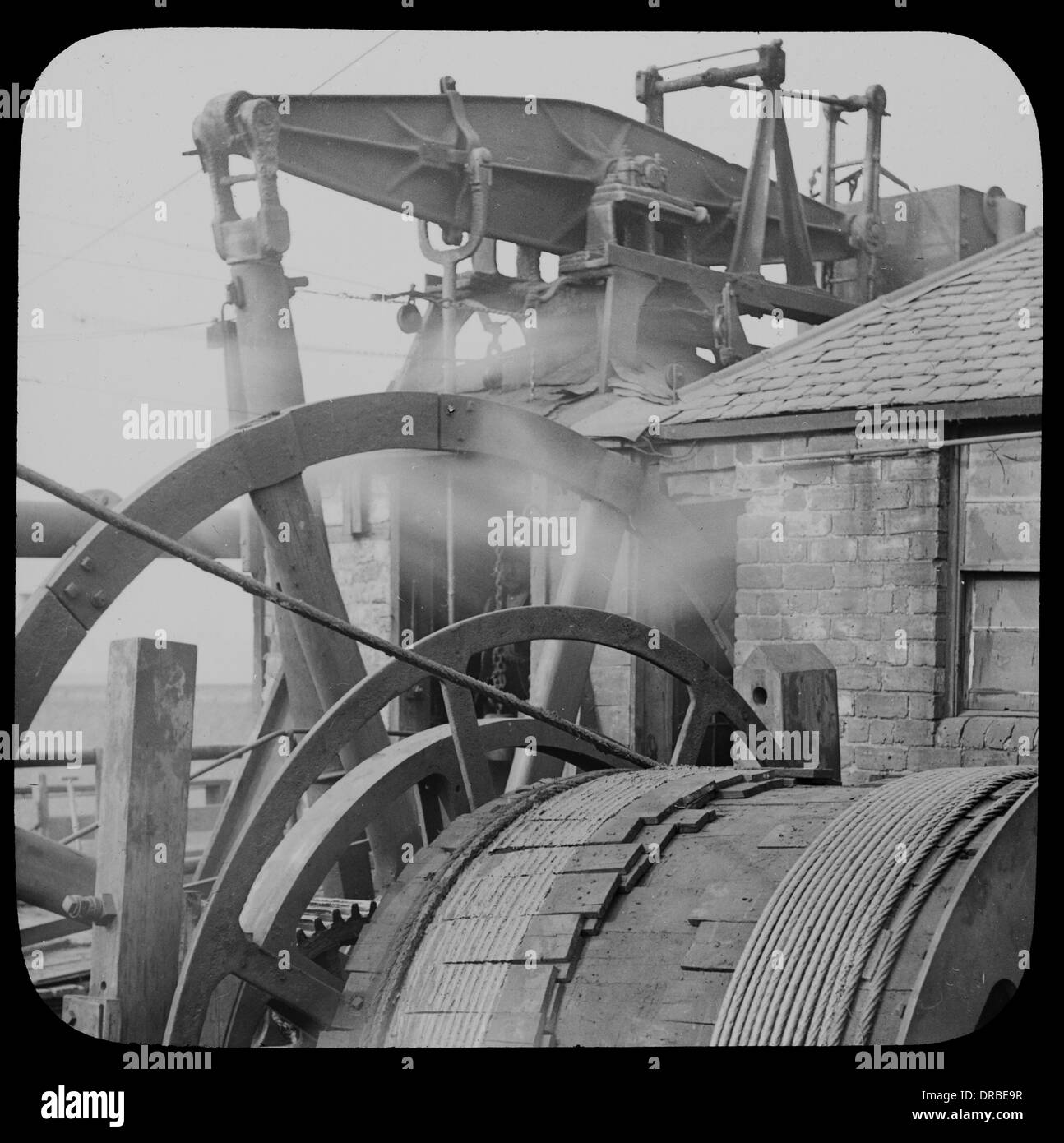 Moteur, faisceau Newcomen rotative Farme Colliery, Varna, Glasgow en Écosse. Banque D'Images