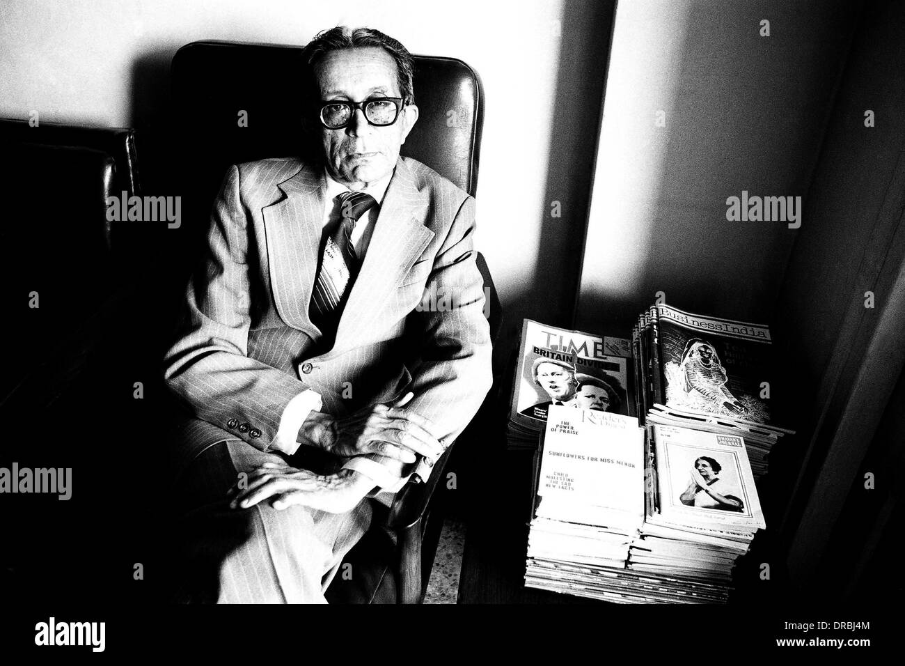 Dilhar Bhacheh Président PSI, Mumbai, Maharashtra, Inde, 1984 Banque D'Images