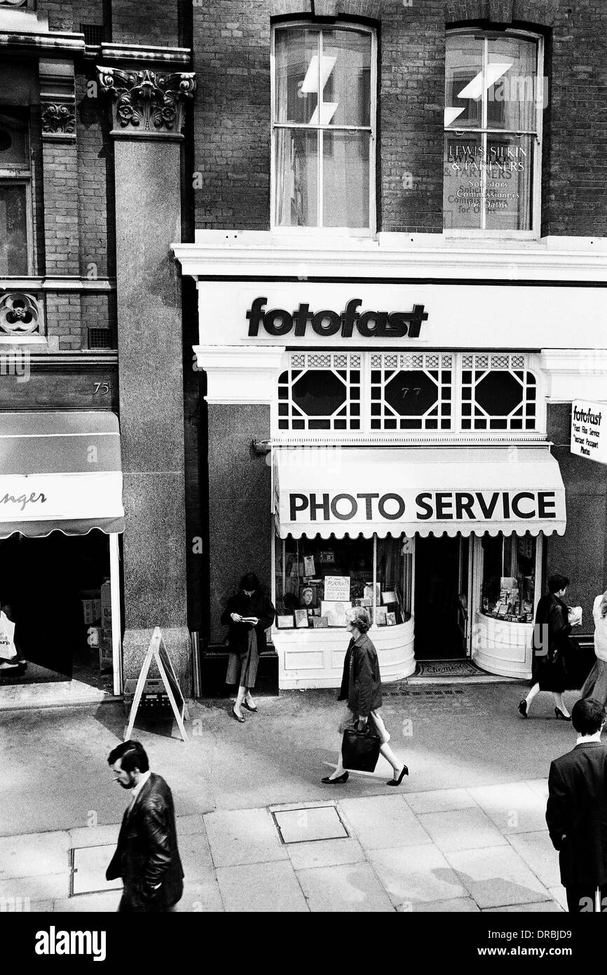 Fotofast photo service photographie acheter, Londres, Angleterre, Royaume-Uni, UK, 1986 Banque D'Images