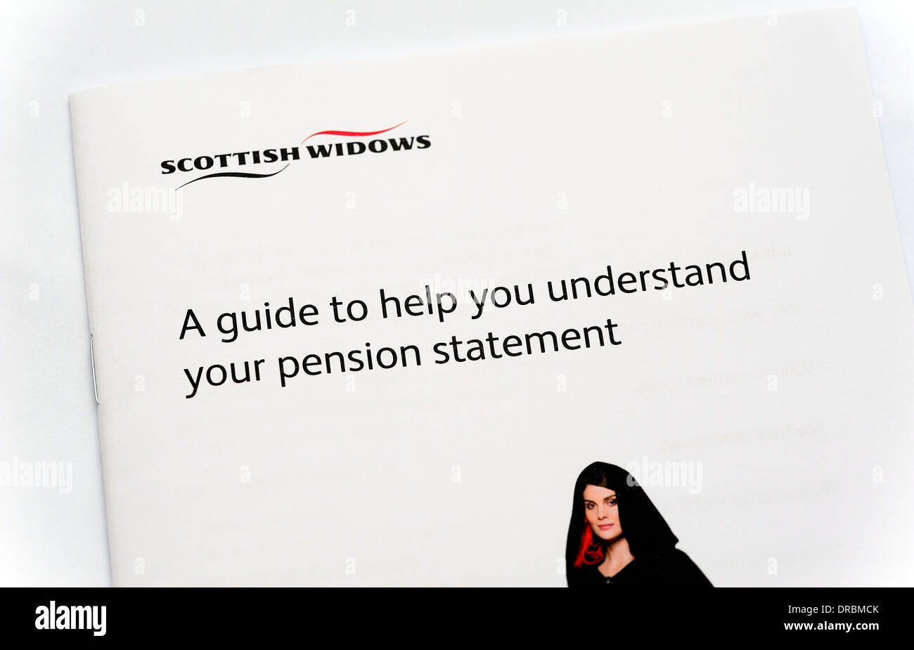 Scottish widows guide pour vous aider à comprendre votre relevé de pensions Banque D'Images