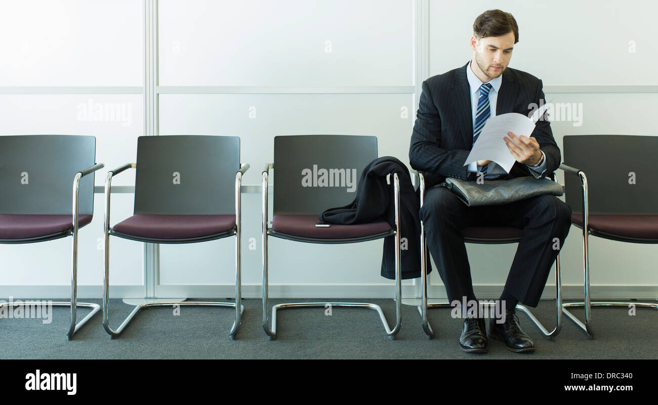 Portrait d'attente Banque D'Images