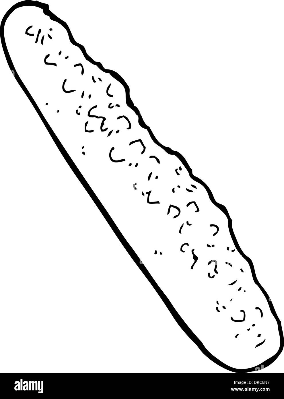 Baguette dessin animé Illustration de Vecteur