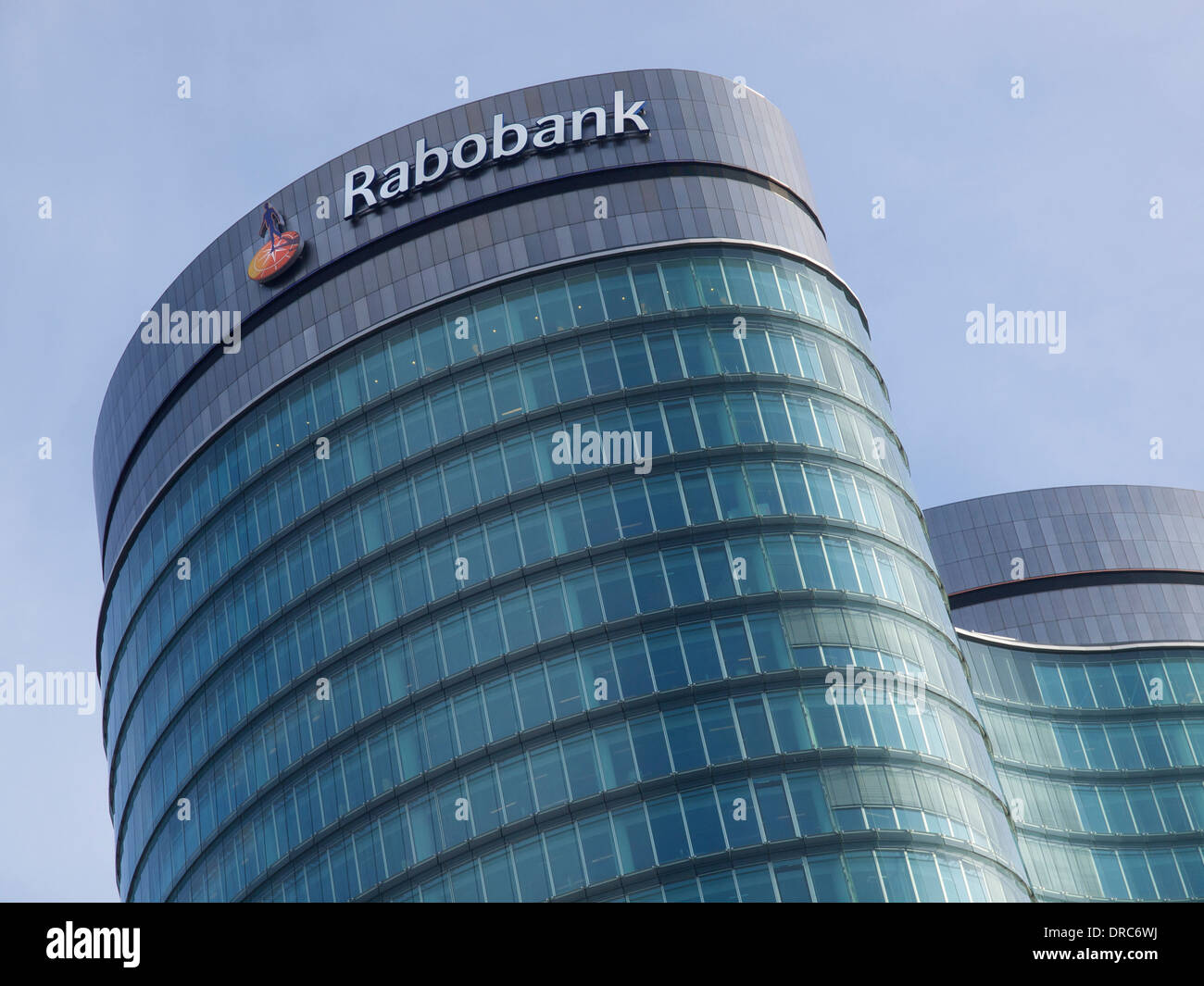 Le bâtiment du siège néerlandais Rabobank dans la ville d'Utrecht, Pays-Bas Banque D'Images