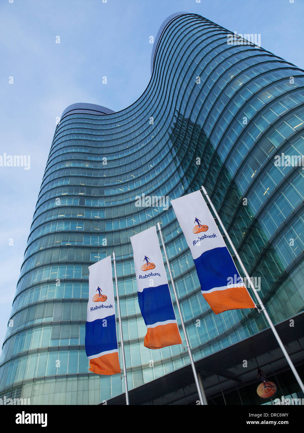 Le bâtiment du siège néerlandais Rabobank dans la ville d'Utrecht, Pays-Bas Banque D'Images