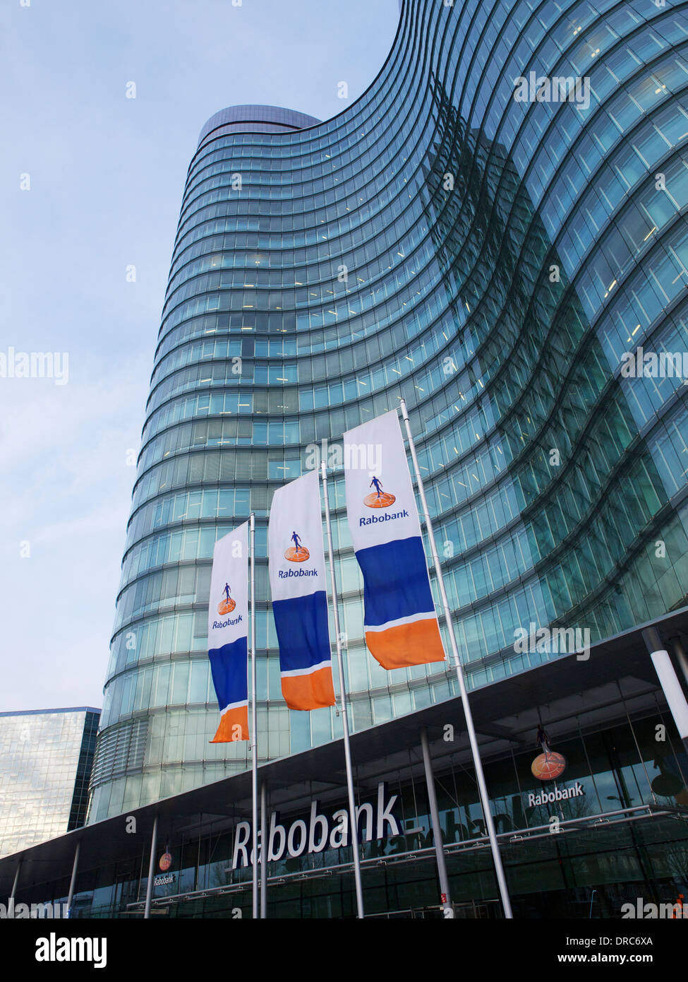 Le bâtiment du siège néerlandais Rabobank dans la ville d'Utrecht, Pays-Bas Banque D'Images