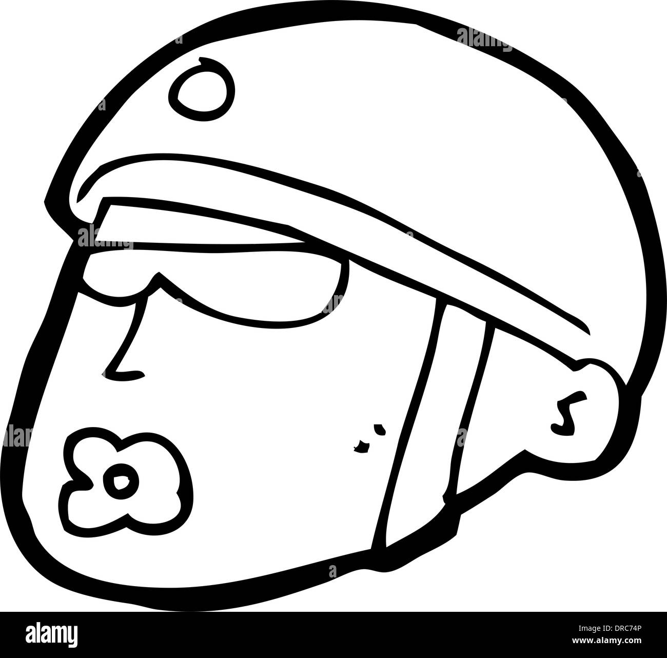 Cartoon policeman head Illustration de Vecteur