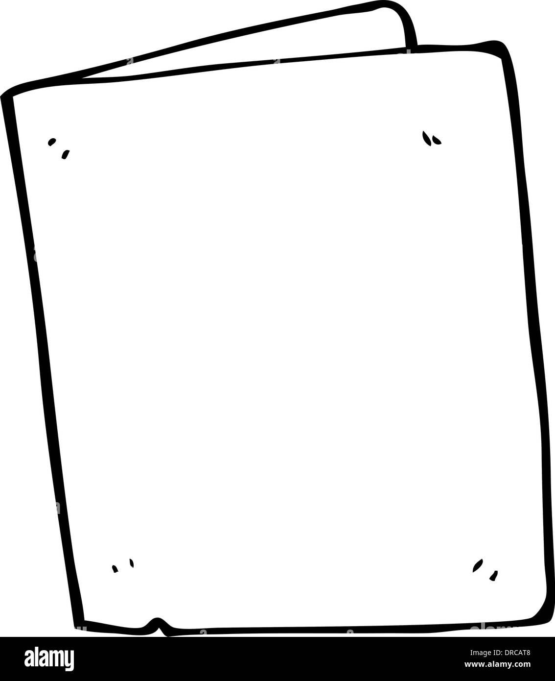 Cartoon carte pliée Illustration de Vecteur