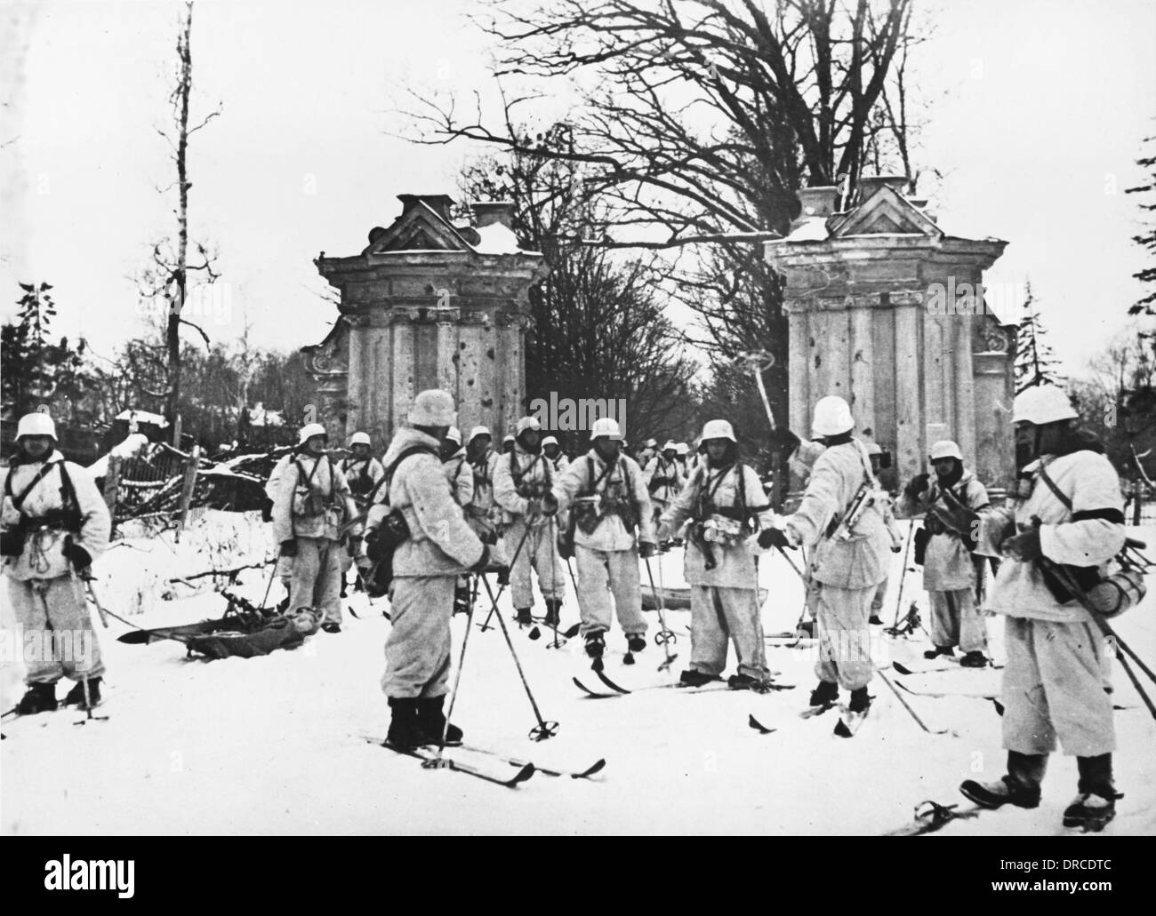 Soldats finlandais WWII Banque D'Images