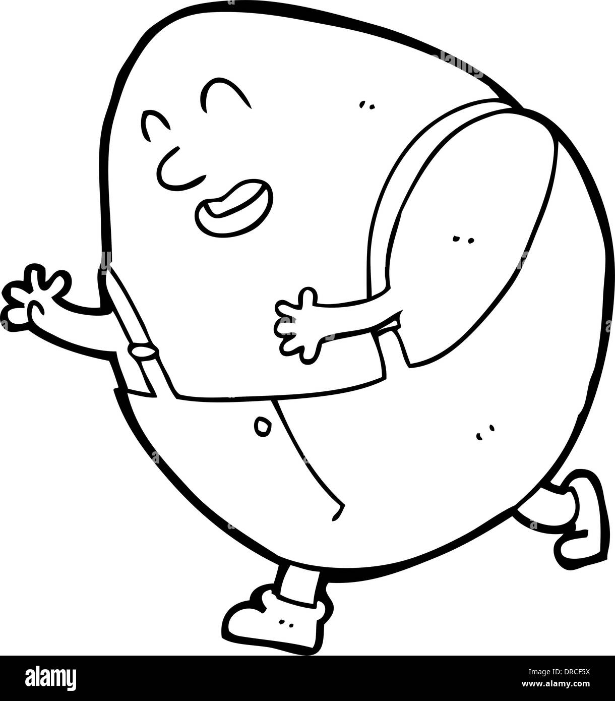 Cartoon caractères oeuf Humpty Dumpty Illustration de Vecteur