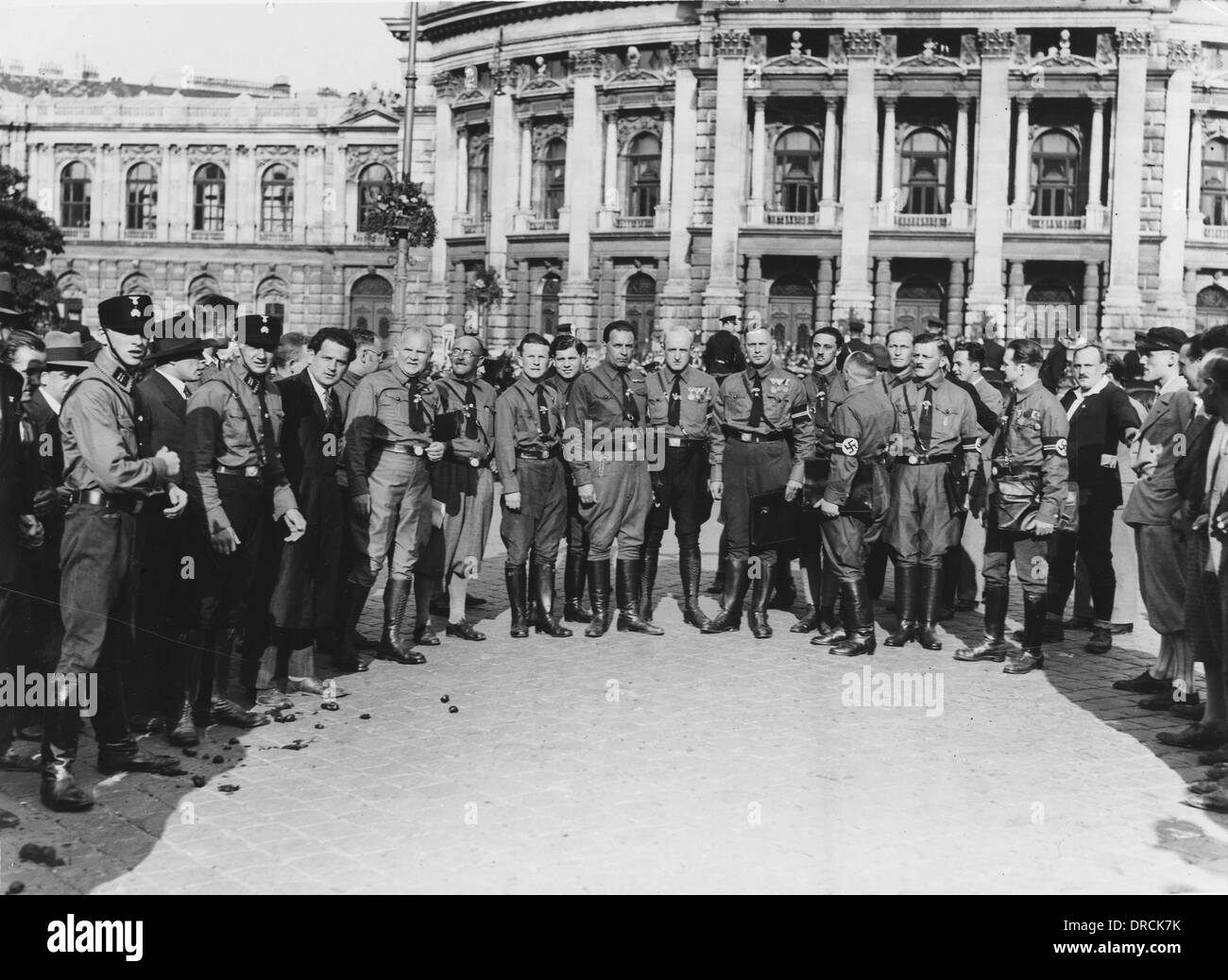 Des conseillers municipaux de Nazi 'Vienne - Anschluss Banque D'Images